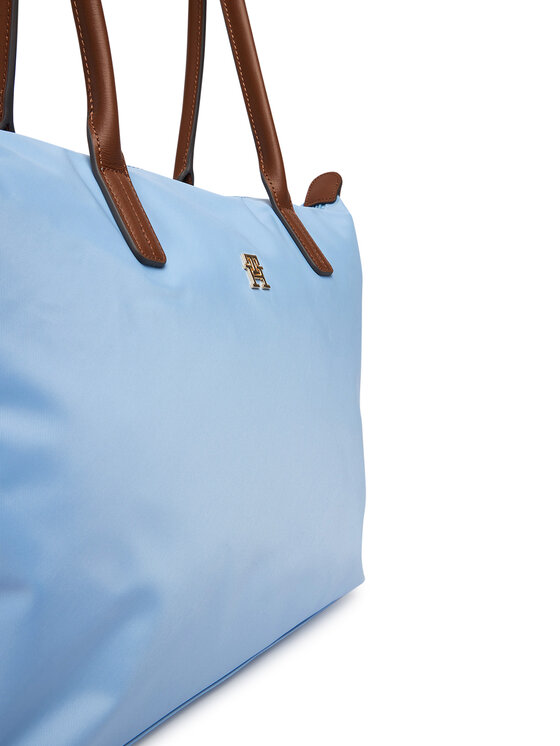 Tommy Hilfiger Tommy Hilfiger Torbica Popette Tote AW0AW17711 Svijetlo plava