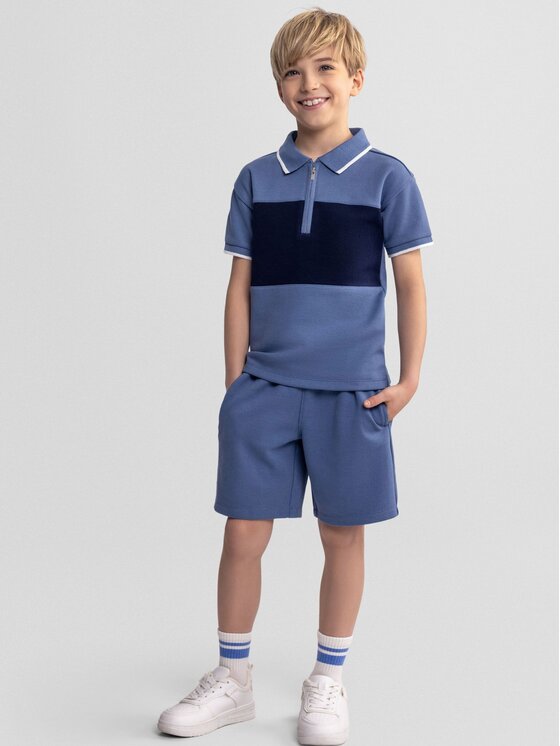 minoti minoti Zestaw 29POLO253 Niebieski Regular Fit
