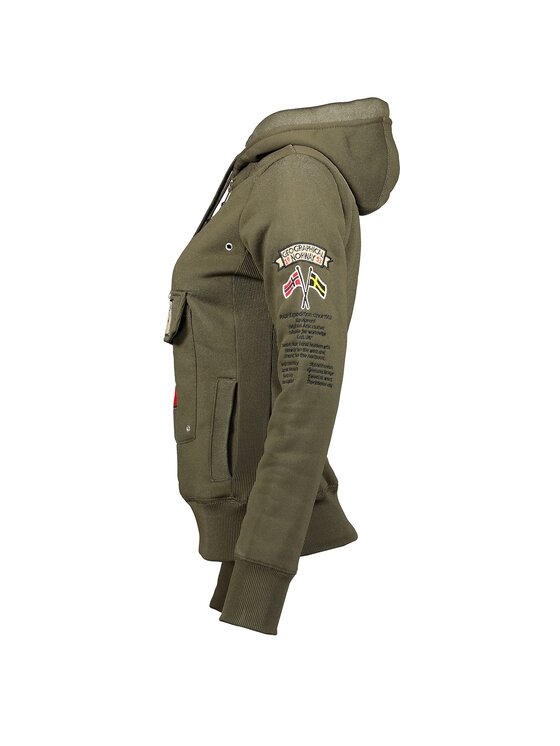 Geographical Norway Geographical Norway Bluza WW2491H/GN-Kaki Zielony Regular Fit