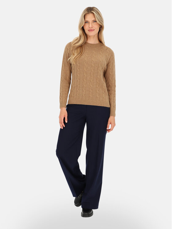 L’AF L’AF Sweter Lisa Brązowy jasny Regular Fit