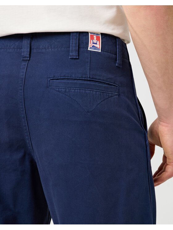 Wrangler Wrangler Spodnie materiałowe CHINO RELAXED Niebieski Regular Fit