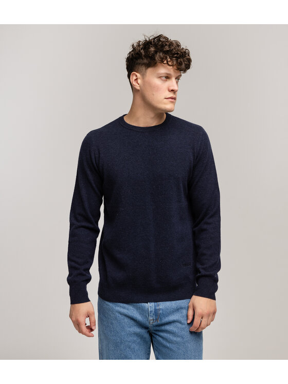 Lee Cooper Lee Cooper Sweter LONI MERA Granatowy Regular Fit