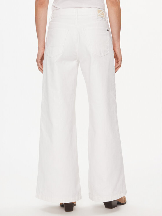 Pepe Jeans Pepe Jeans Traperice PL204684 Bijela Bootcut Fit