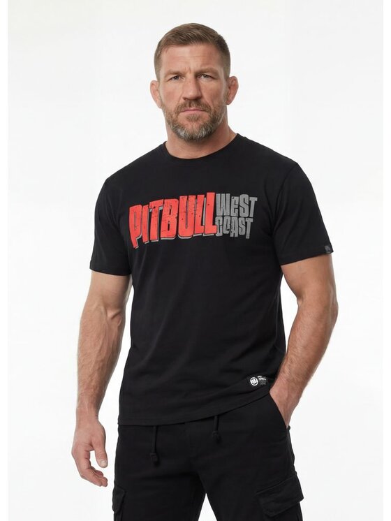 PITBULL PITBULL T-Shirt REBEL BORN Czarny Regular Fit