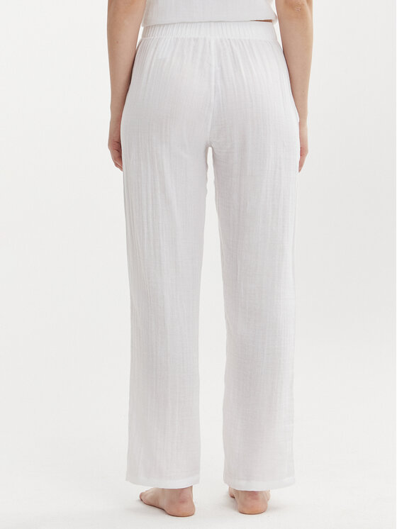 Calvin Klein Underwear Calvin Klein Underwear Pantaloni din material 000QS7140E Alb Relaxed Fit