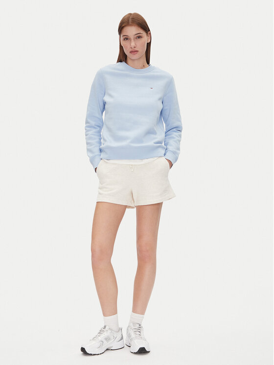 Tommy Jeans Tommy Jeans Mikina Tjw Reg S Flag Crew DW0DW19959 Světle modrá Regular Fit
