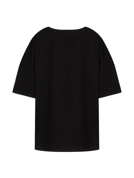 OPRA OPRA T-Shirt OP-RIHAM-BLACK Czarny Oversize