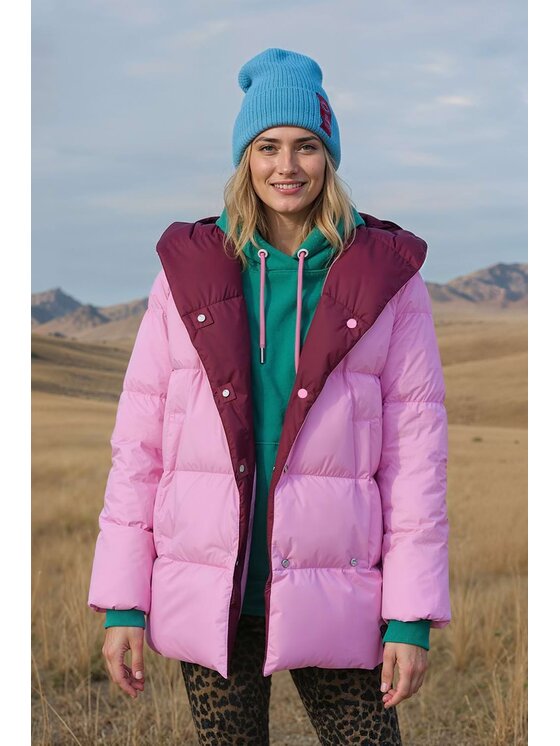 NAOKO NAOKO Kurtka zimowa Alaska Rosette Bordowy Regular Fit