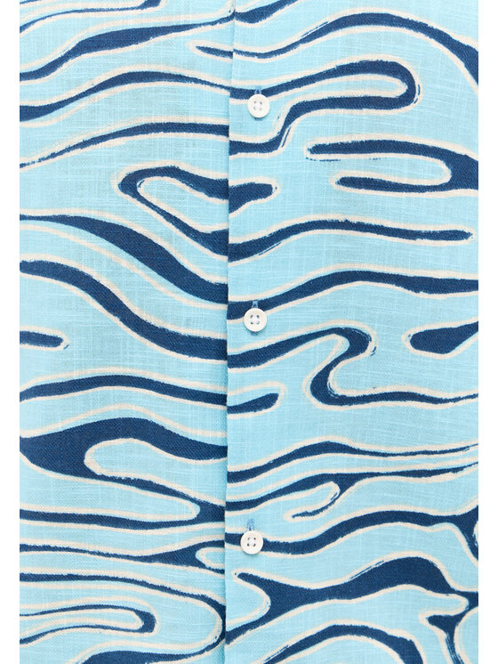 Mustang Mustang Camicia Layton Blu Loose Fit