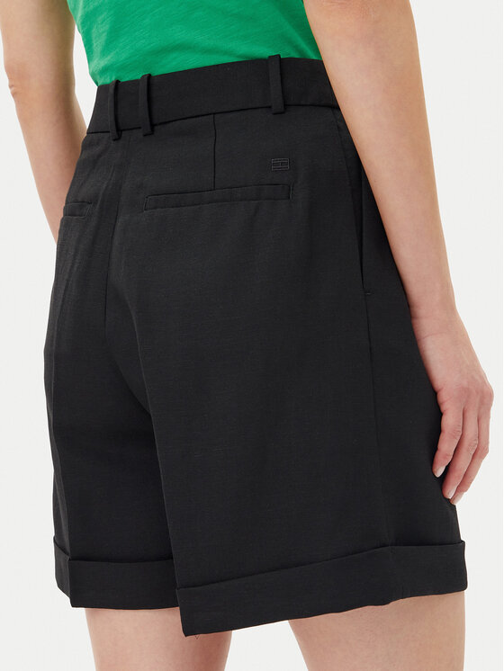 Tommy Hilfiger Tommy Hilfiger Σορτς υφασμάτινο WW0WW44767 Μαύρο Regular Fit