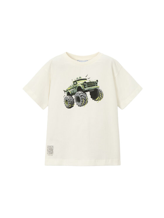 Mayoral Mayoral Tricou 3069 Alb Regular Fit