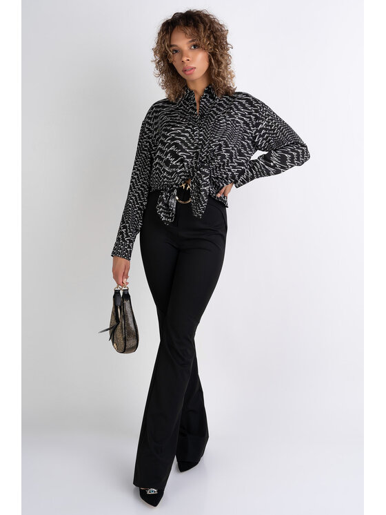 PINKO Pinko Koszula Cricchetto Czarny Regular Fit