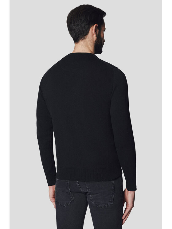 Lancerto Lancerto Sweter Simen SW073224000050 Czarny Regular Fit