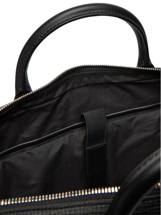 Tommy Hilfiger Tommy Hilfiger Geantă pentru laptop Th Business Leather Computer Bag AM0AM13642 Negru