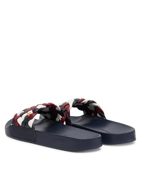 Tommy Hilfiger Tommy Hilfiger Pantoletten Th Cornrow Pool Slide FW0FW09039 Bunt