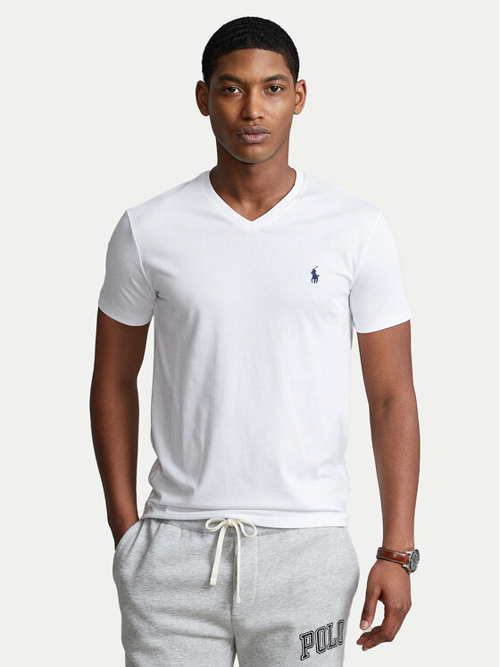 Polo Ralph Lauren Polo Ralph Lauren T-särk 710671453008 Valge Custom Slim Fit