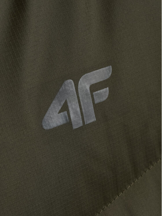4F 4F Kurtka puchowa CITY JACKETS Khaki Regular Fit