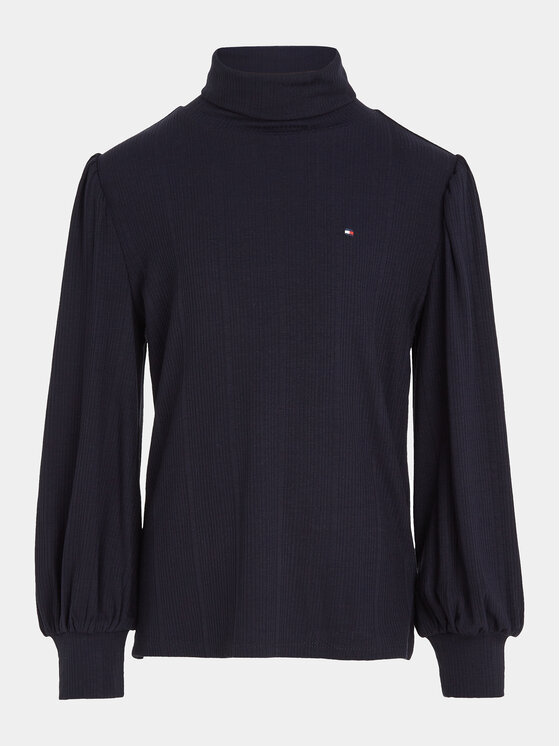 Tommy Hilfiger Tommy Hilfiger Blūze KG0KG07594 Tumši zils Regular Fit