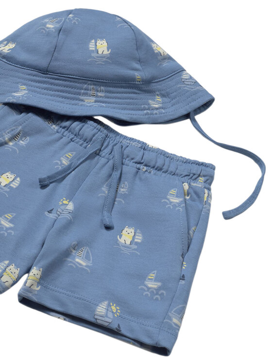 Mayoral Mayoral Completo T-shirt e pantaloncini 1655 Blu Regular Fit
