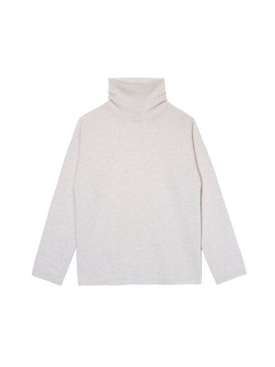 B SIDES B SIDES Golf MERINO Beżowy Regular Fit