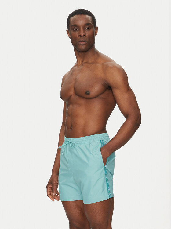Calvin Klein Swimwear Calvin Klein Swimwear Badeshorts KM0KM01109 Himmelblau Regular Fit