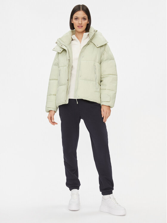 4F 4F Зимно яке 4FAW23TDJAF231 Зелен Regular Fit