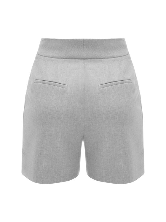 La Mania La Mania Bermudy BREAKFAST 2 Szary Classic Fit
