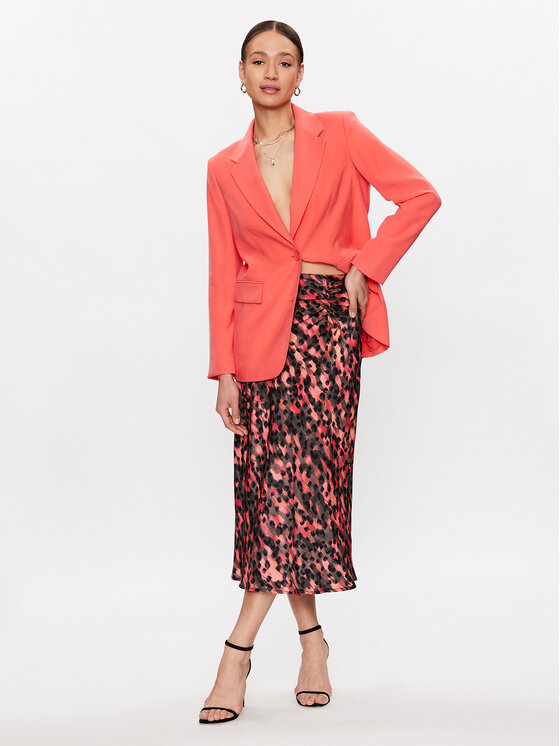 DKNY DKNY Spódnica midi P3ANVQA2 Kolorowy Regular Fit
