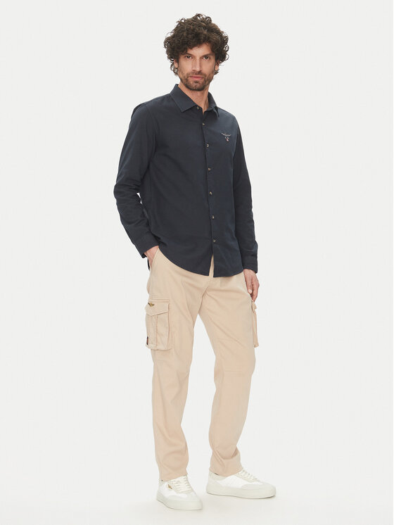 Aeronautica Militare Aeronautica Militare Παντελόνι υφασμάτινο 251PA1658CT3511 Μπεζ Regular Fit