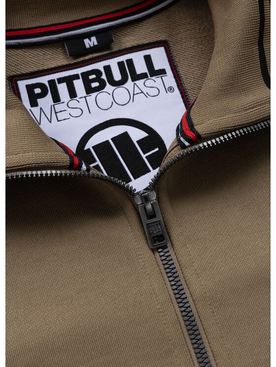 PITBULL PITBULL Bluza TAPE LOGO Brązowy Regular Fit