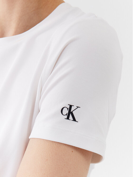 Calvin Klein Jeans Calvin Klein Jeans Majica J20J222128 Bela Regular Fit