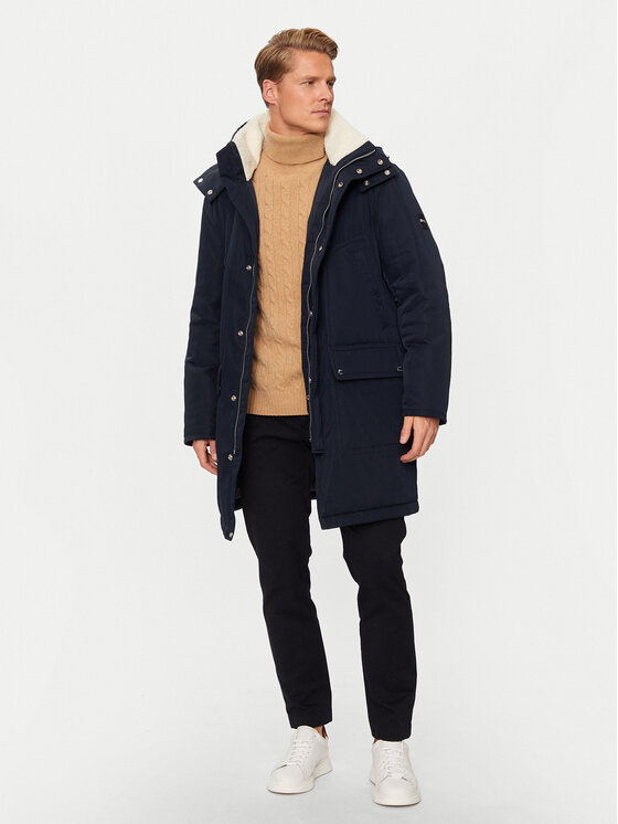 BOSS Boss Parka H-Coyan 50524964 Sötétkék Regular Fit