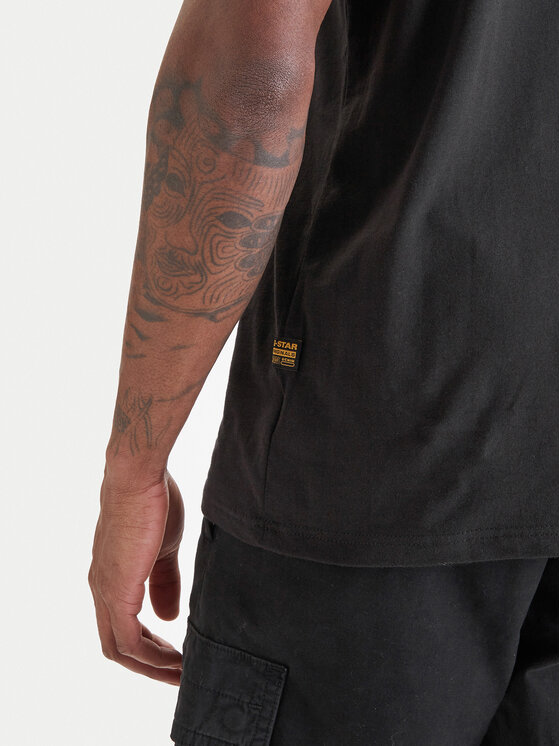 G-Star Raw G-Star Raw T-shirt Base-S D16412-336-6484 Crna Regular Fit