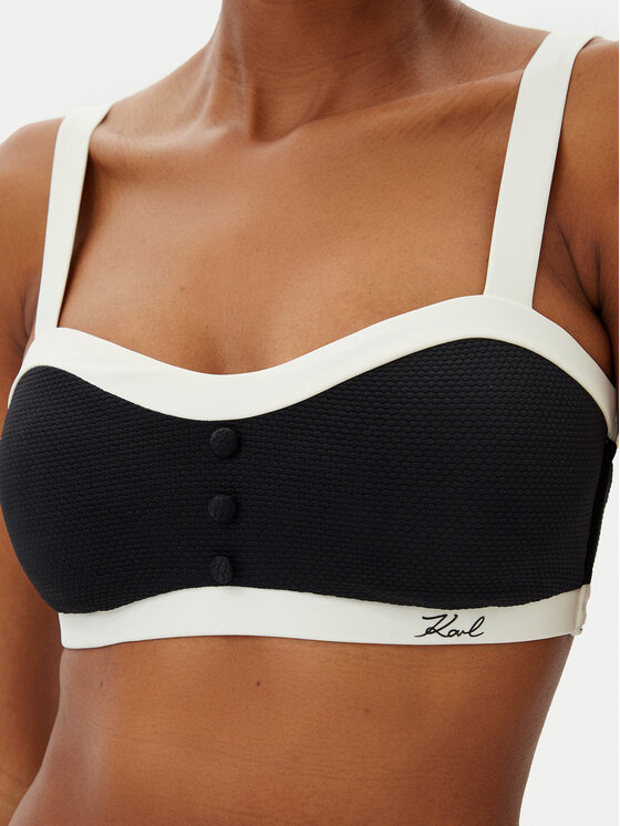 KARL LAGERFELD KARL LAGERFELD Gornji del bikini A2W46018 Črna