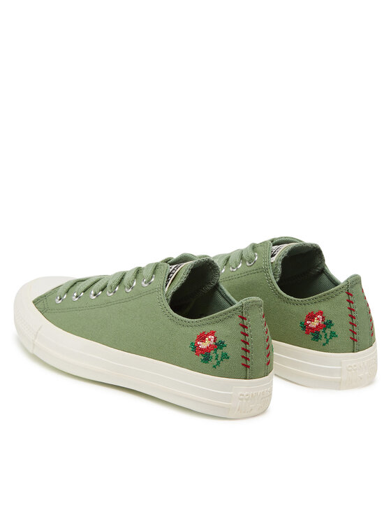 Converse Converse Scarpe da ginnastica Chuck Taylor All Star Rose Cross Stitch A13658C Verde