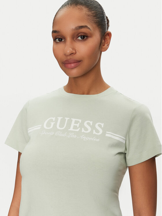 Guess Guess T-Shirt V5GI03 I3Z14 Zielony Regular Fit