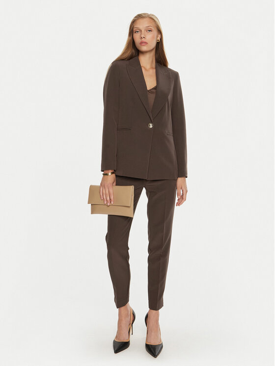 Maryley Maryley Giacca da abito 24IB187/M05/43CO Marrone Regular Fit