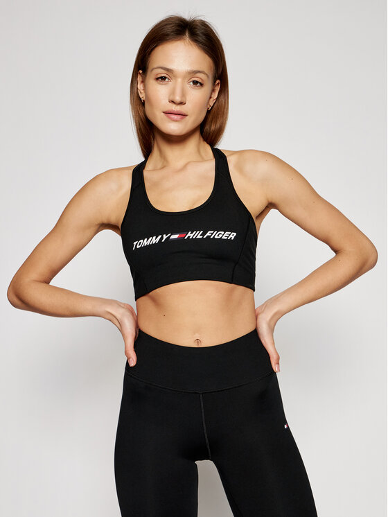 Tommy Hilfiger Tommy Hilfiger Biustonosz top Mid Intensity Graphic S10S100973 Czarny