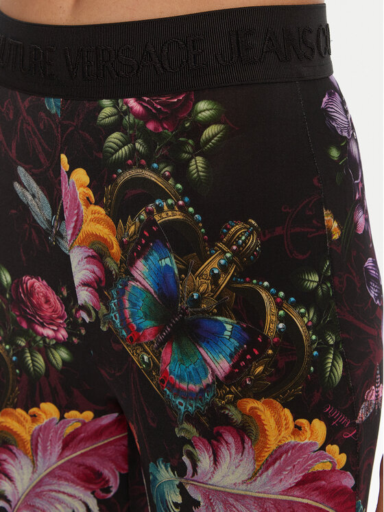 Versace Jeans Couture Versace Jeans Couture Legginsy 79HAC107 JS487 Kolorowy Flare Fit