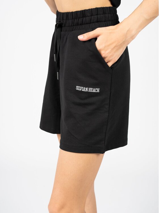 Silvian Heach Silvian Heach Šortky PGP22404SH Černá Regular Fit