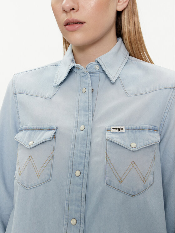Wrangler Wrangler traper košulja 112351961 Plava Regular Fit