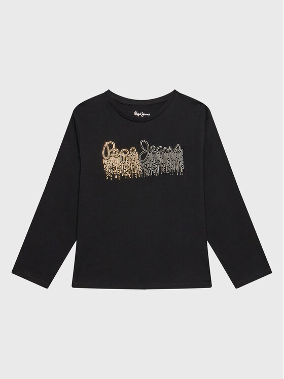 Pepe Jeans Pepe Jeans Μπλουζάκι Beccie PG502906 Μαύρο Regular Fit