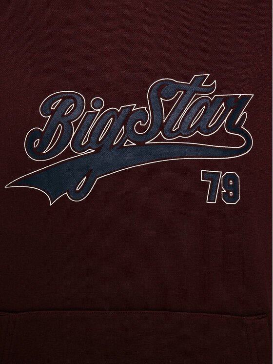 BIG STAR BIG STAR Bluza RUBILIA Bordowy Basic Fit