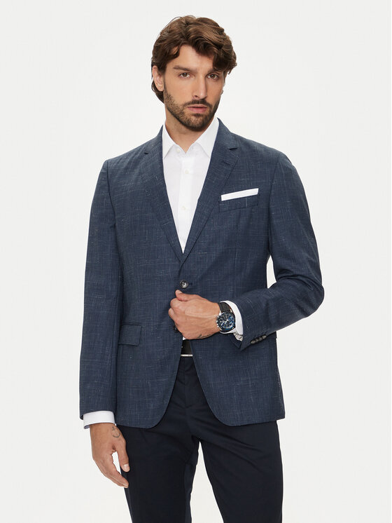 Boss Sako H-Hutson-224 50521645 Tmavomodrá Slim Fit