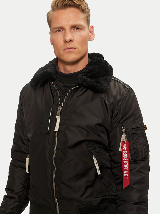 Alpha Industries Alpha Industries Kurtka bomber 143104 Czarny Regular Fit