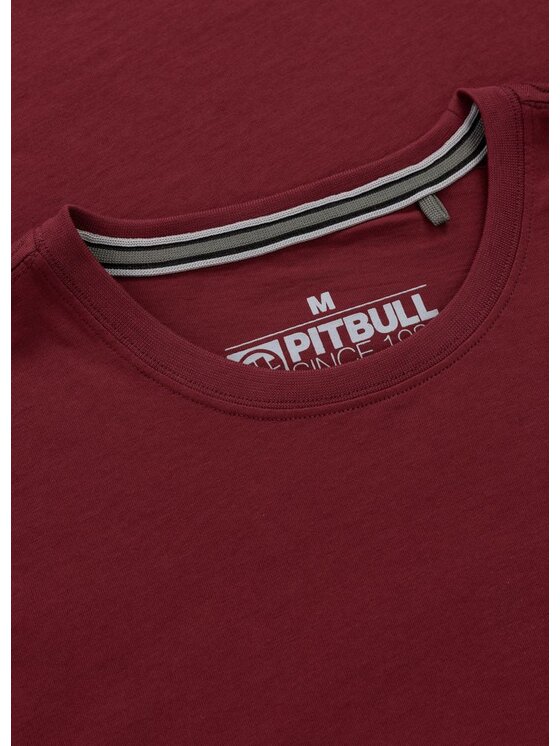 PITBULL PITBULL T-Shirt AUTOMATIC Bordowy Regular Fit