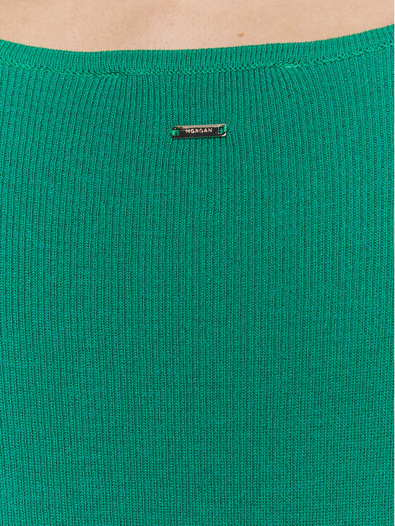 Morgan Morgan Trikotažinė suknelė 231-RMANI Žalia Slim Fit