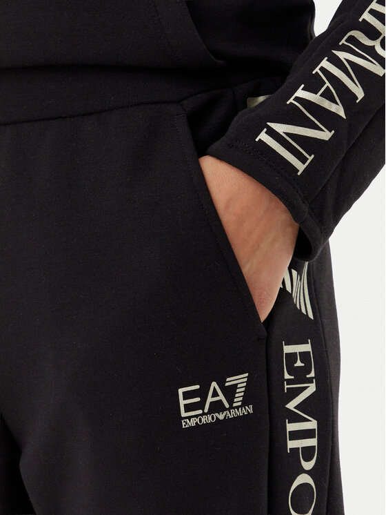 EA7 Emporio Armani EA7 Emporio Armani Tepláková souprava 7W000116 AF10443 MC004 Černá Regular Fit