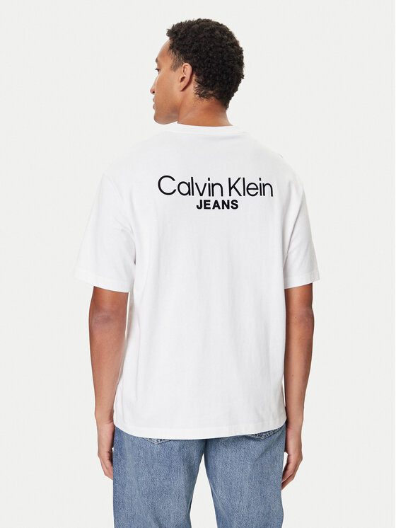 Calvin Klein Jeans Calvin Klein Jeans Póló LV04RD825G Fehér Regular Fit