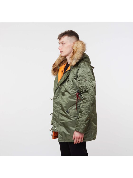 Alpha Industries Alpha Industries Parka N-3B VF 59 Winter Jacket Zielony Parka Fit